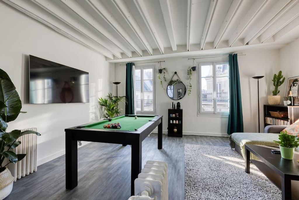 Nice Flat With Billard And View Paris Luaran gambar